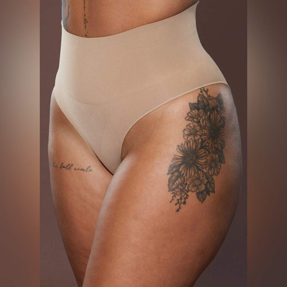 Fabletics & Yitty Nude Taupe Nearly Naked Shapewear High-Waist Brief, Large, NWT